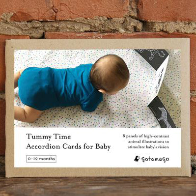 Tummy Time Accordion Cards for Baby