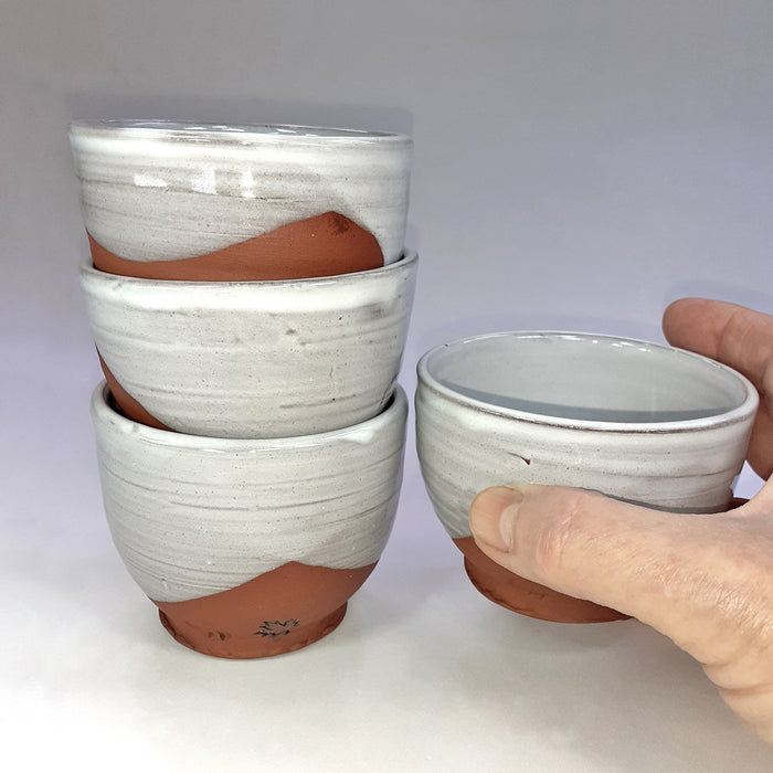 Small/Dip Maple Leaf Bowl - white glaze