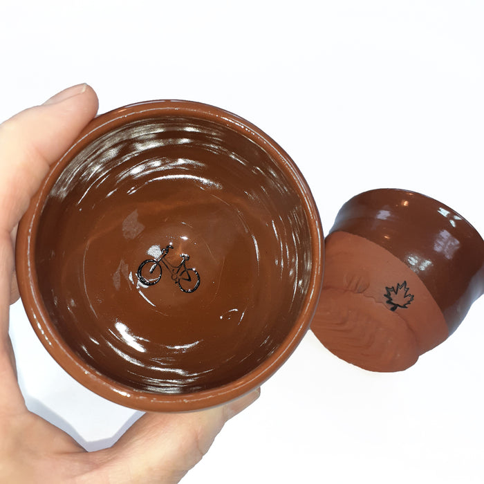 Small Bicycle Bowl - brown