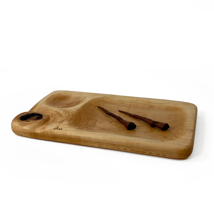 Maple Serving Board with Picks