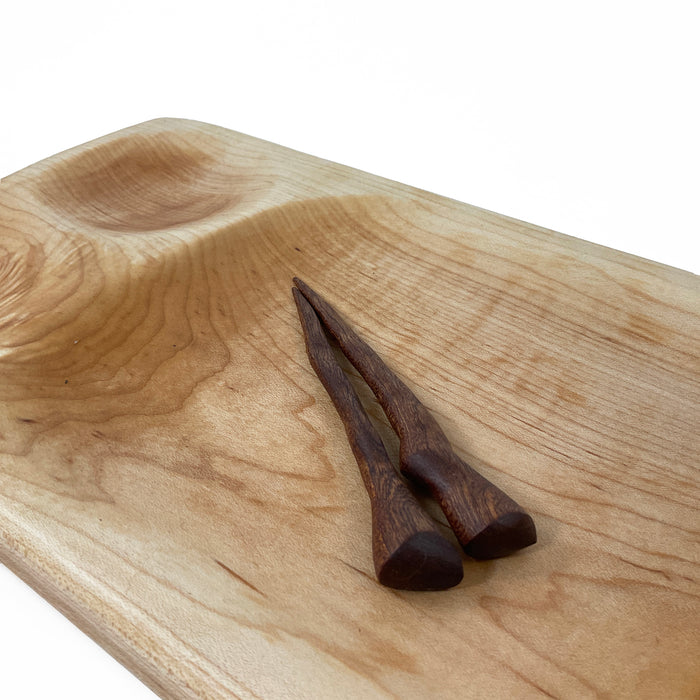 Maple Serving Board with Picks