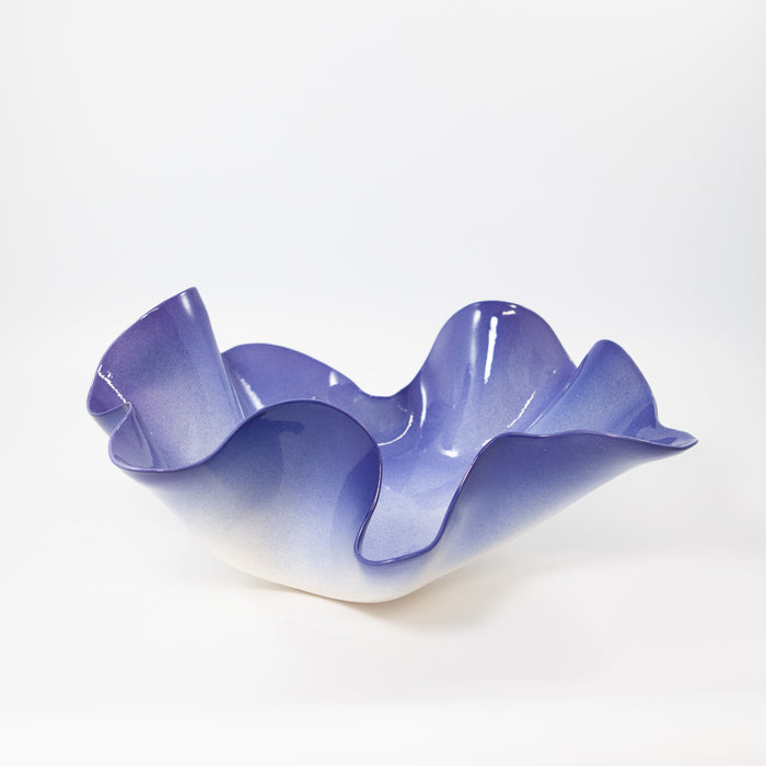 Undulating Bowl in Blue-Violet
