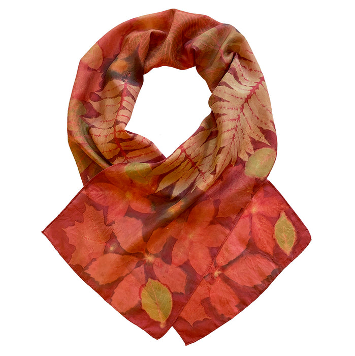 Poinsettia Rich Red Scarf