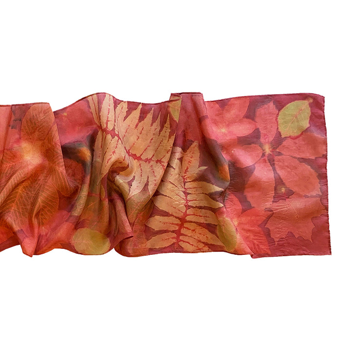 Poinsettia Rich Red Scarf