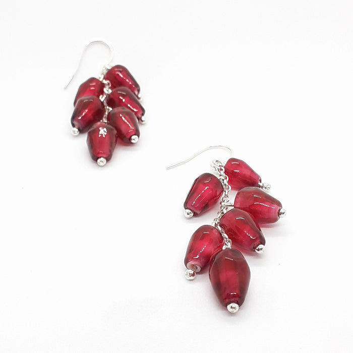 Pomegranate Seed Earrings