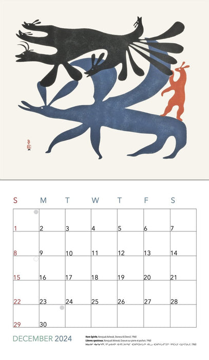 2024 Cape Dorset Inuit Art Calendar