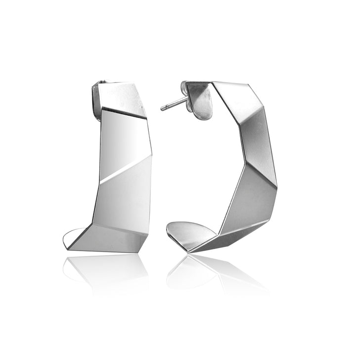 Gilot-Hoop Earrings - Sterling Silver