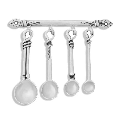 Measuring Spoons - Rustic w/ rack