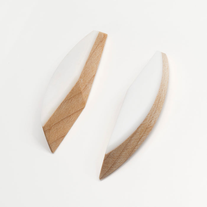 Apollo Earrings - Maple and Resin