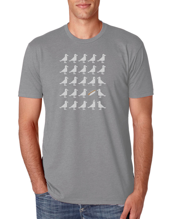 Seagulls Heart Hotdogs T-shirt, Adult