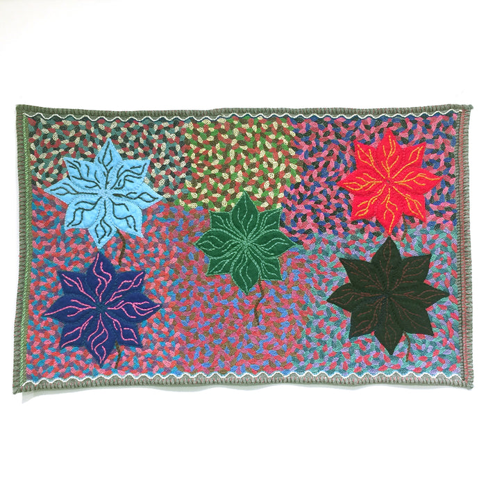 Leaves & Arctic Flowers Wall Hanging (untitled)