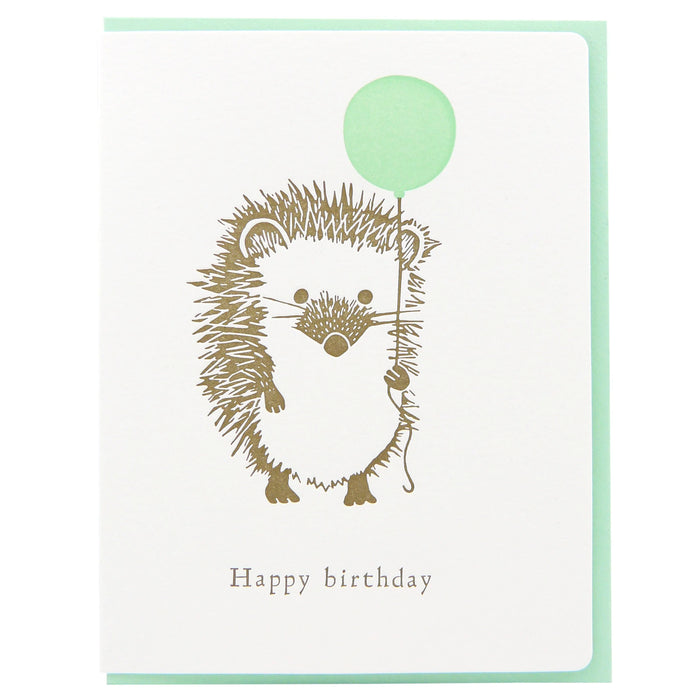 Card,Birthday Hedgehog Balloon
