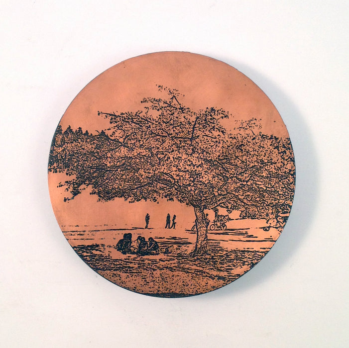 Etched Copper Wall Hanging