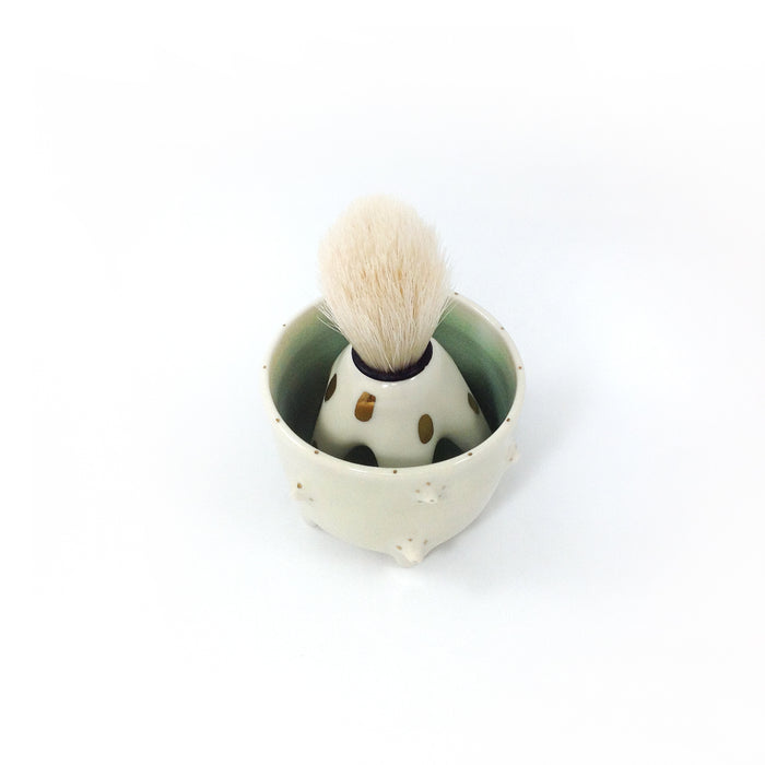 Porcelain Shaving Brush Set