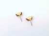 Puffed Triangle Stud Earrings by Margaret Lim