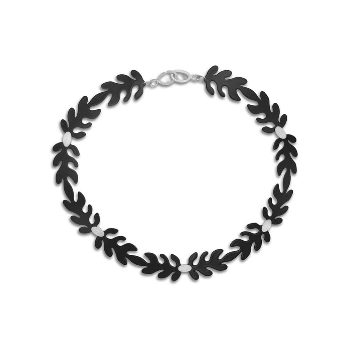 Matisse Necklace in Black & Silver